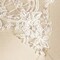 1 Yard Ivory Flowers and Oval Shapes Scalloped Netted Beads and Sequins Bridal Veil Lace Trim